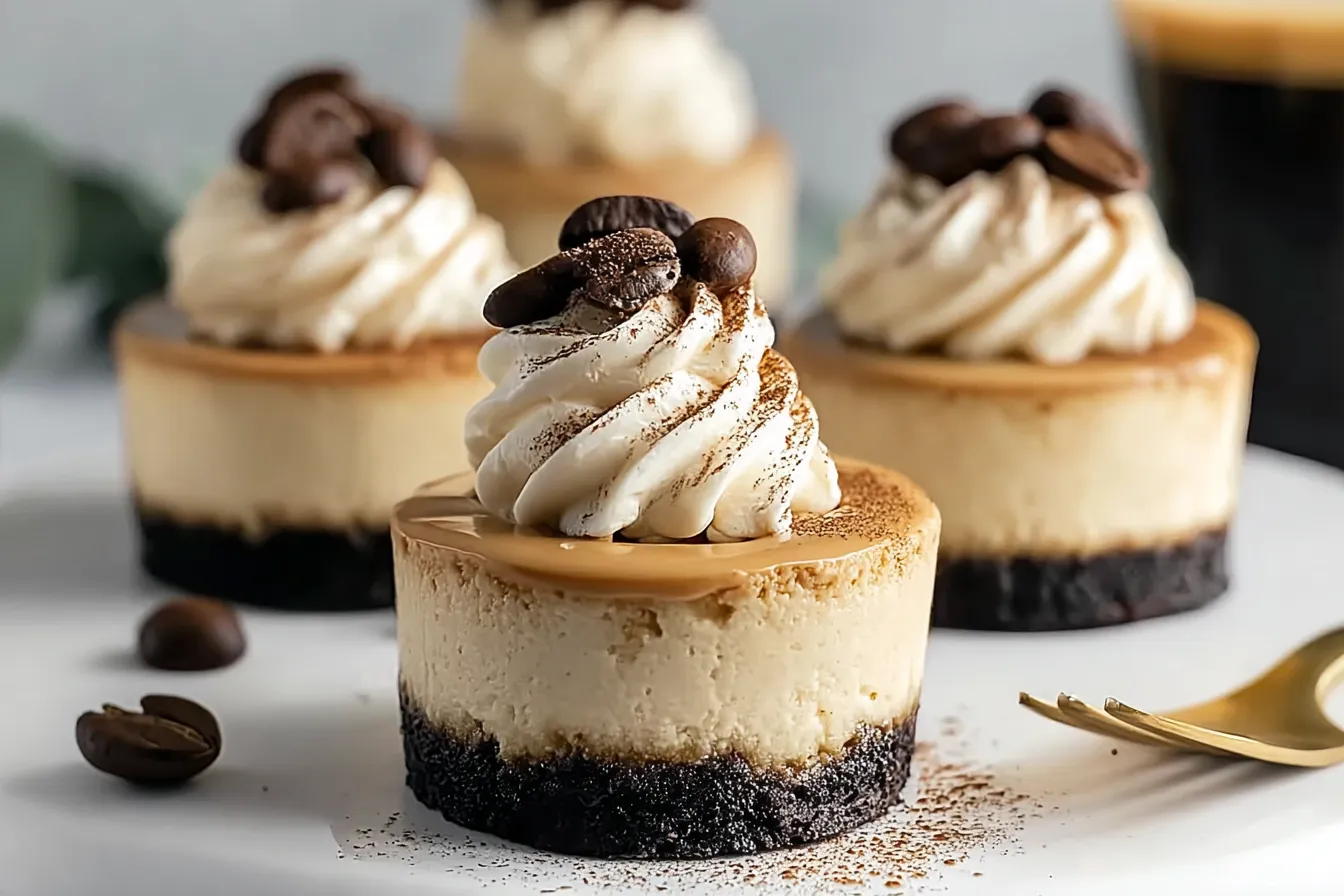 Mini Coffee Cheesecakes