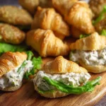 Mini Croissant Sandwiches Freshly Made