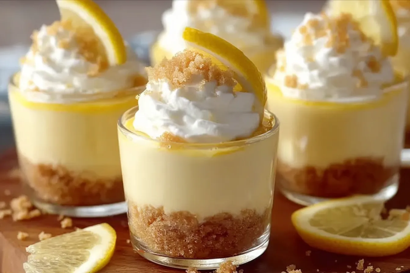 Mini Lemon Cheesecake Cups Recipe