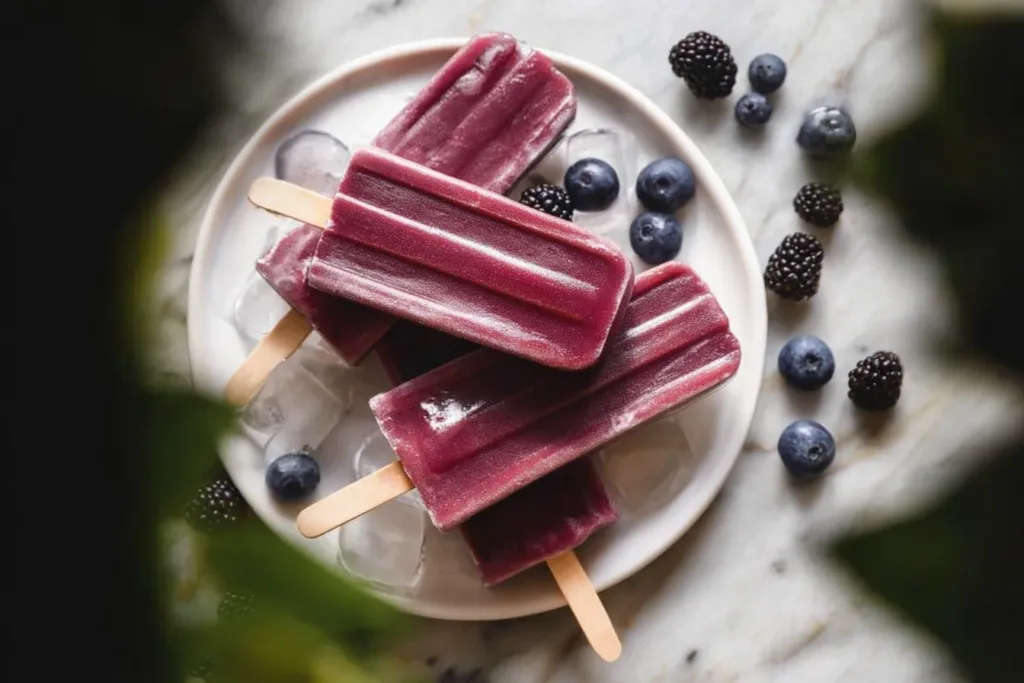 Delicious Mulberry Honey Popsicles Ready to Enjoy