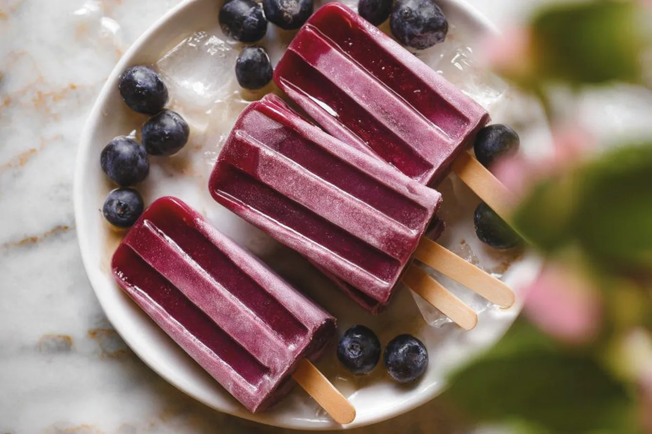 Mulberry Honey Popsicles