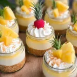 No Bake Pineapple Cheesecake Ready to Serve