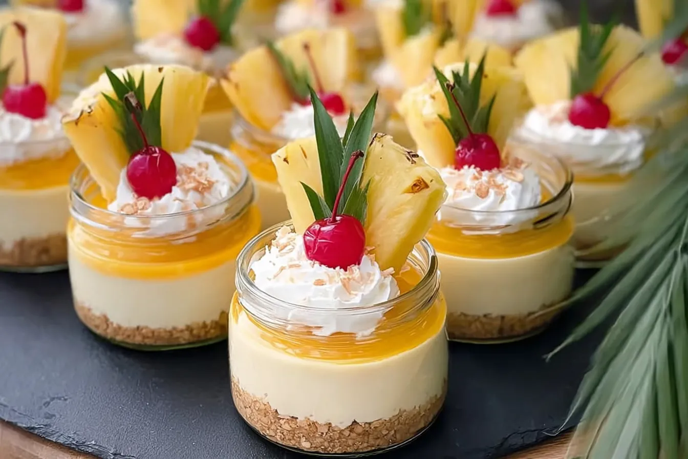 No Bake Pineapple Cheesecake