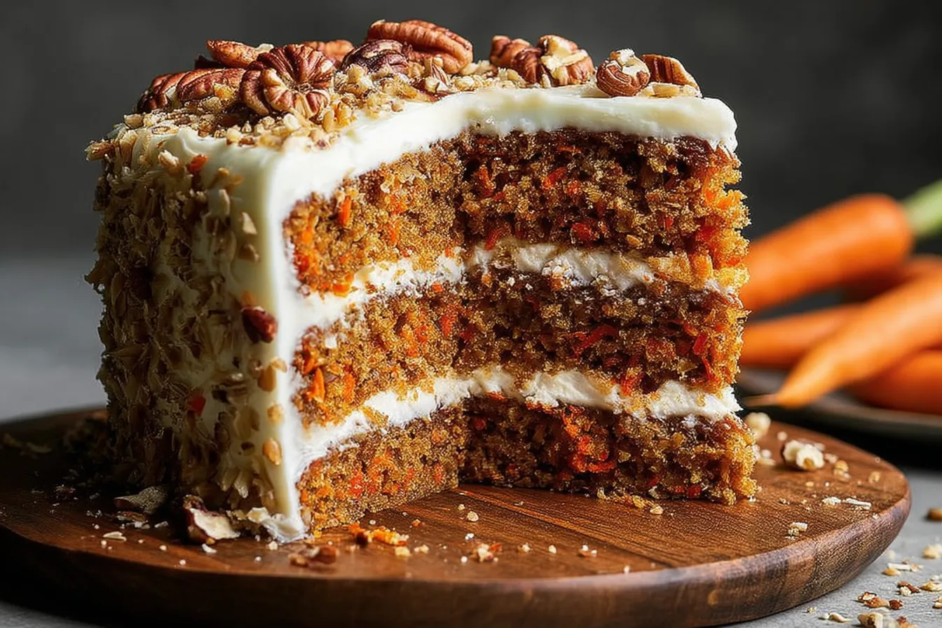 Oatmeal Carrot Cake with a Twist 