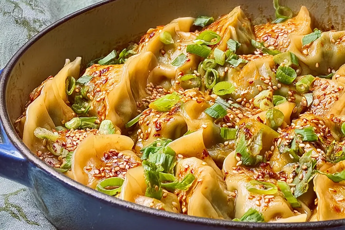 One Pan Dumpling Dinner