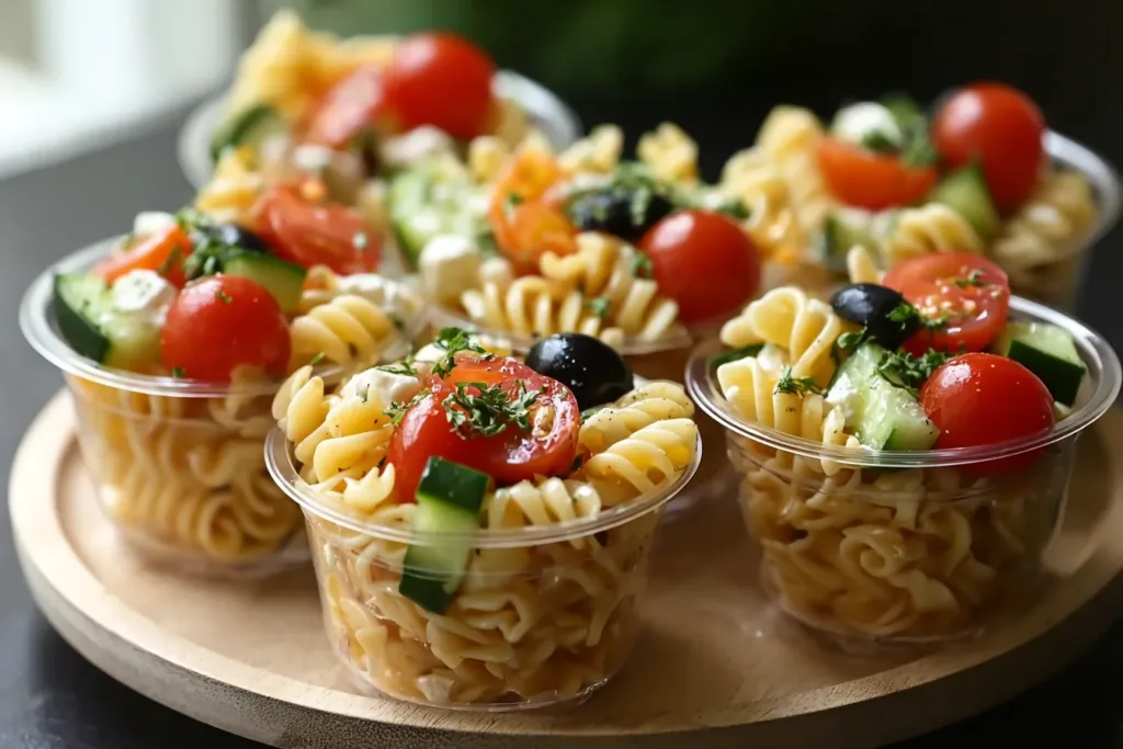 Pasta Salad Cups Ready to Impress Your Guests