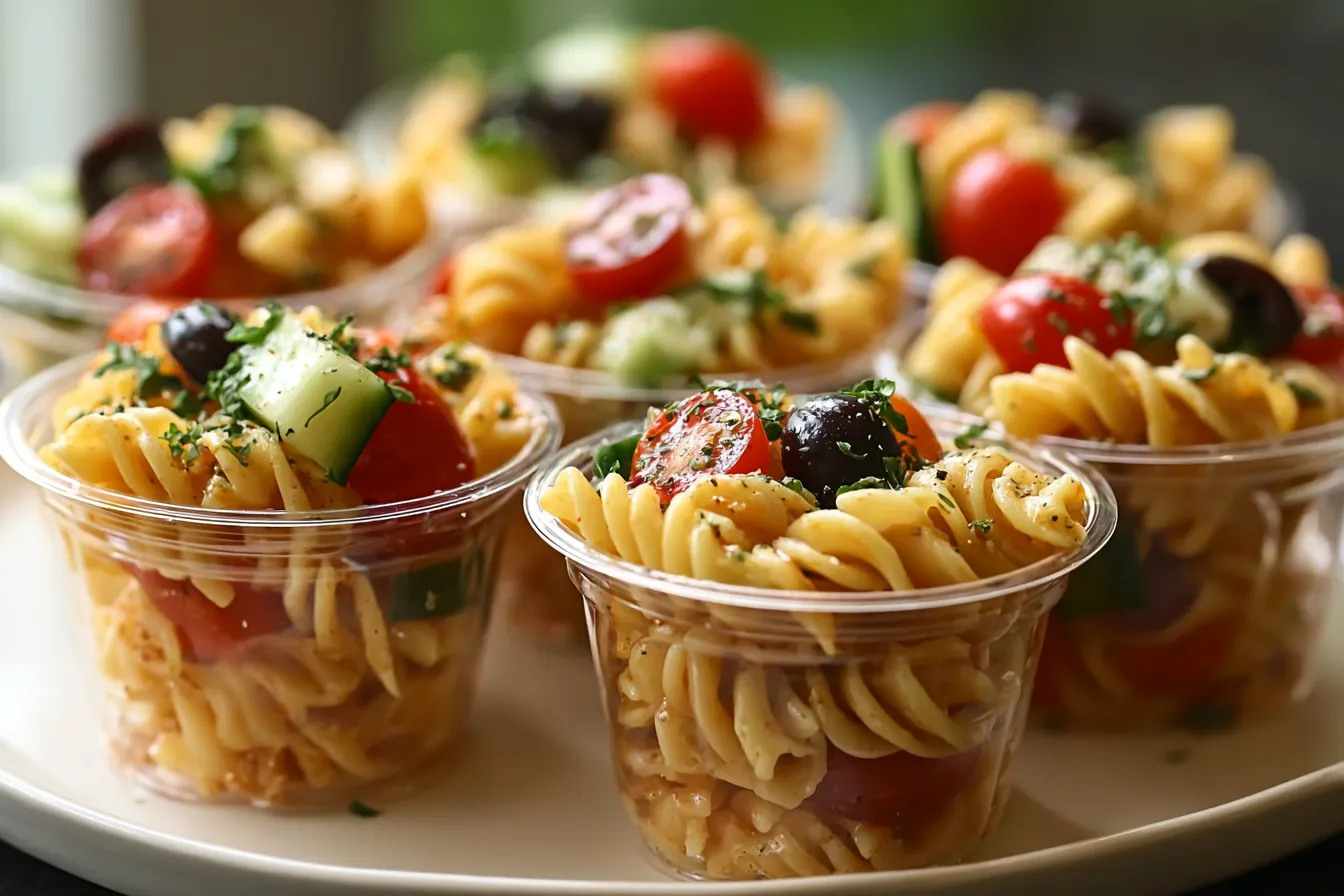 Pasta Salad Cups Recipe 