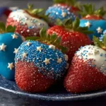 Patriotic 4th of July Chocolate Covered Strawberries
