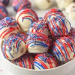 Patriotic Oreo Balls: Colorful Celebration Treats