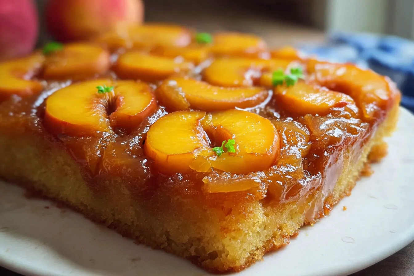 Peach Upside-Down Cake
