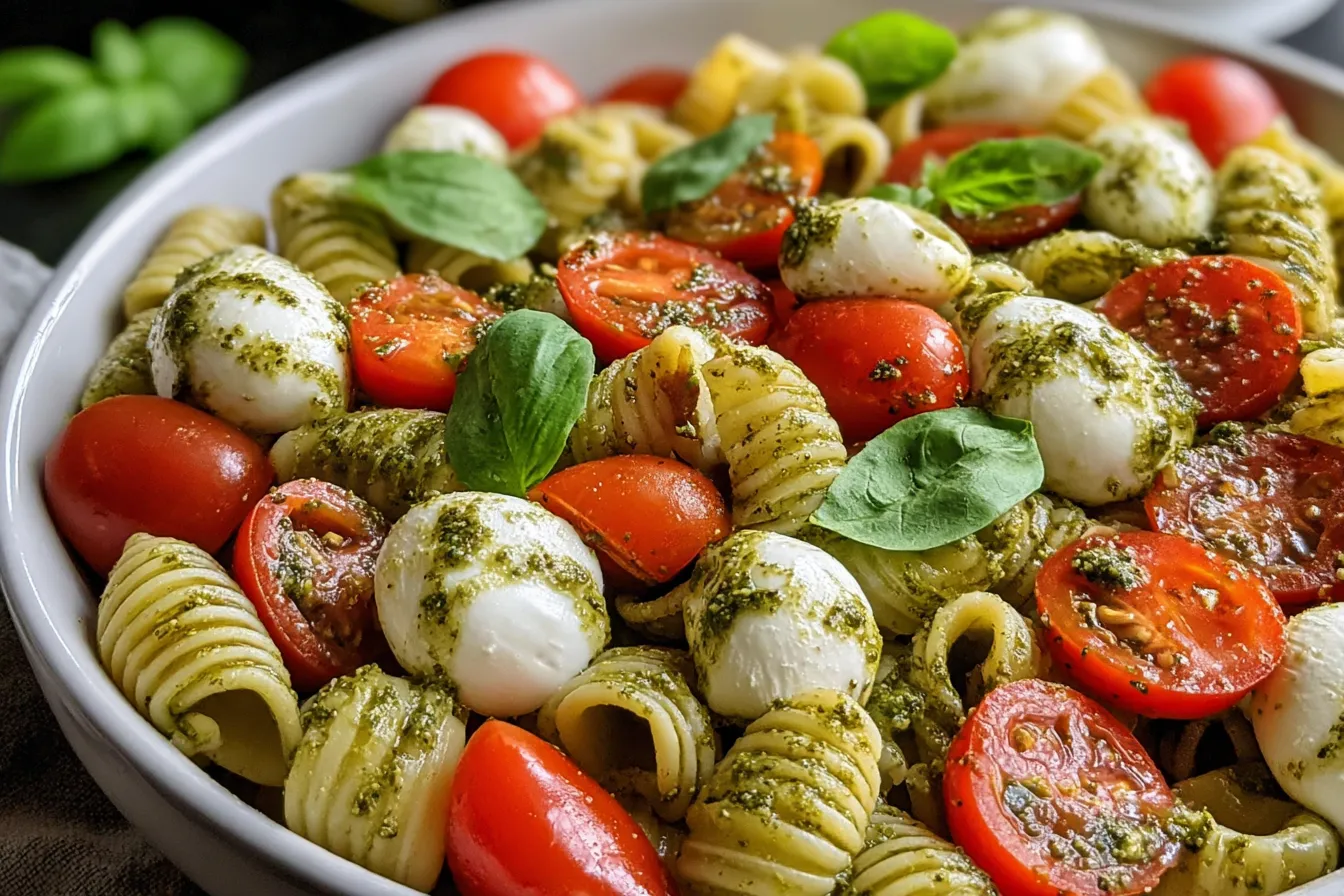 Pesto Caprese Pasta Salad: A Fresh Summer Delight 4 Pesto Caprese Pasta Salad