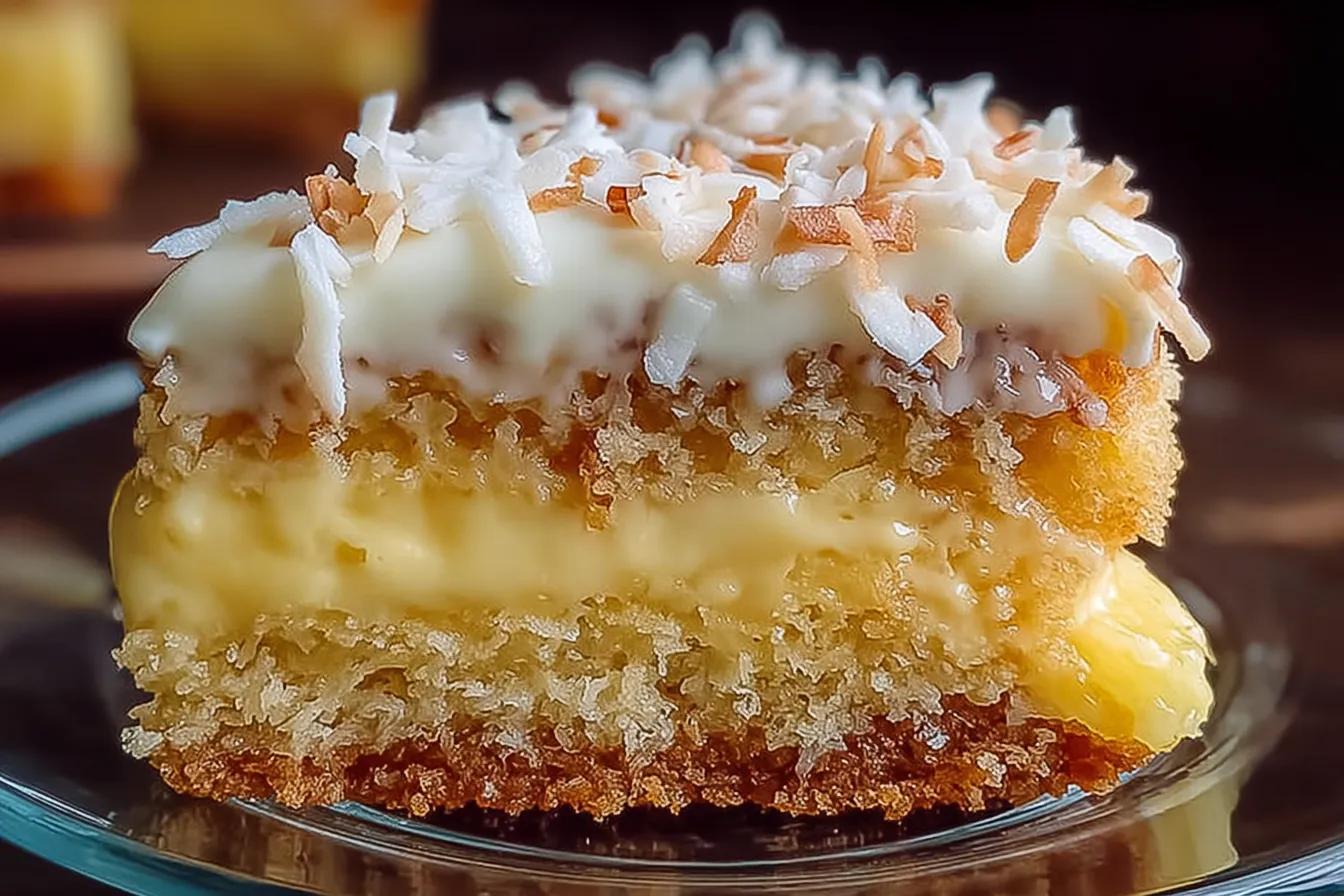 Pineapple Coconut God Bless America Cake 