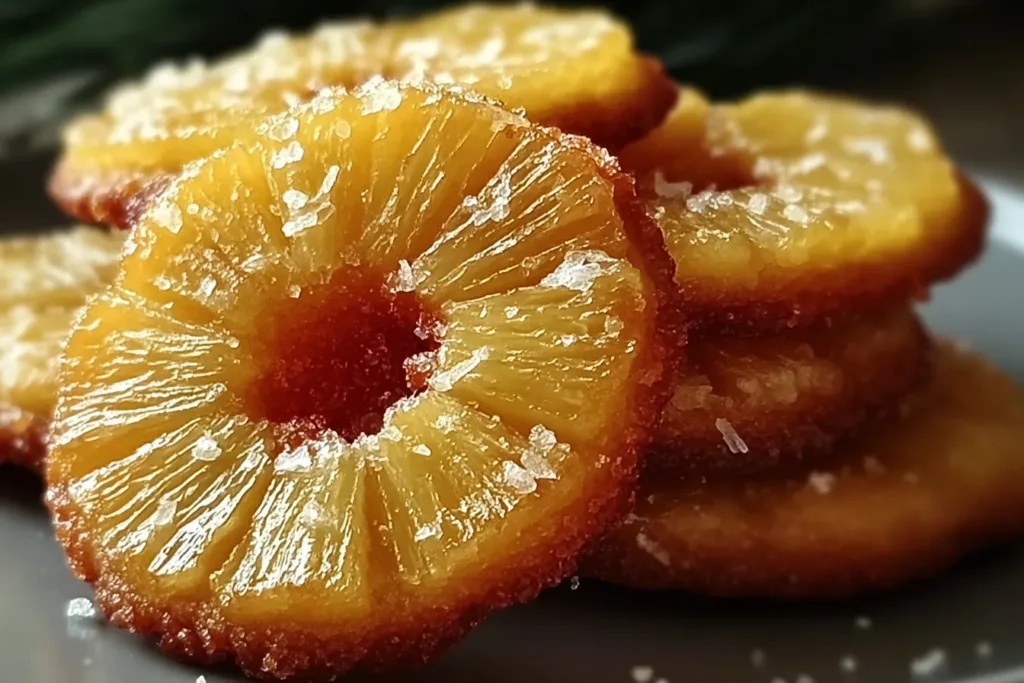Pineapple Upside Down Sugar Cookies Fresh Out of the Oven