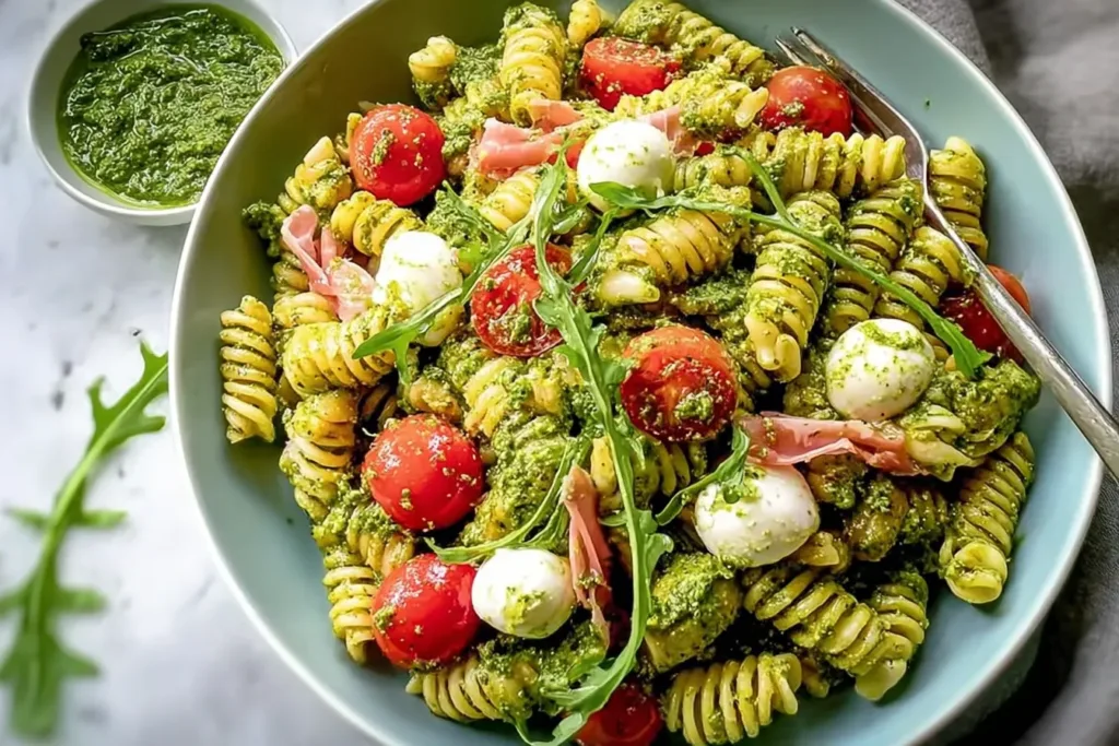 quick antipasto pesto pasta salad 1 Quick Antipasto Pesto Pasta Salad: A Flavorful Delight