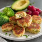 Quick Chicken and Broccoli Nuggets for Baby Plate