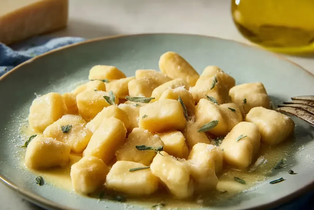 Quick Gnocchi Served with Fresh Herbs