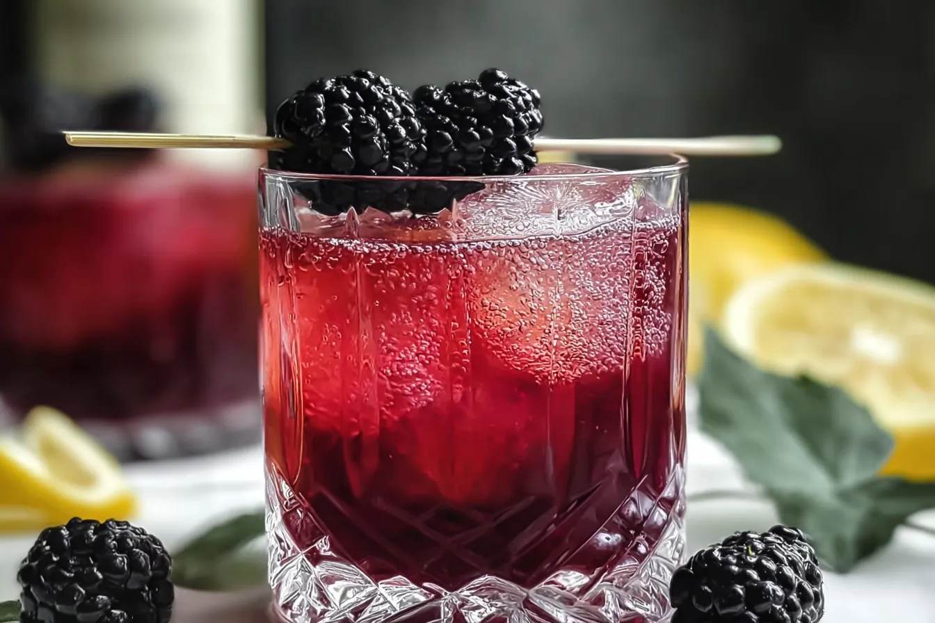 Quick Mulberry Gin Cocktail