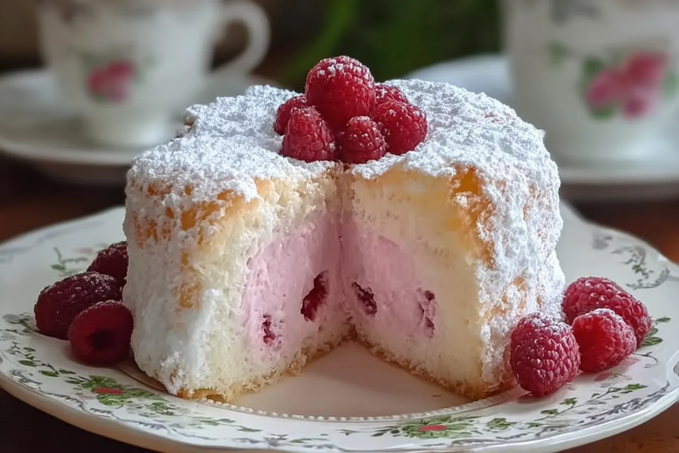 Raspberry Angel Food Cake: A Light and Fruity Dessert Delight