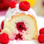 Delicious Raspberry Angel Food Cake
