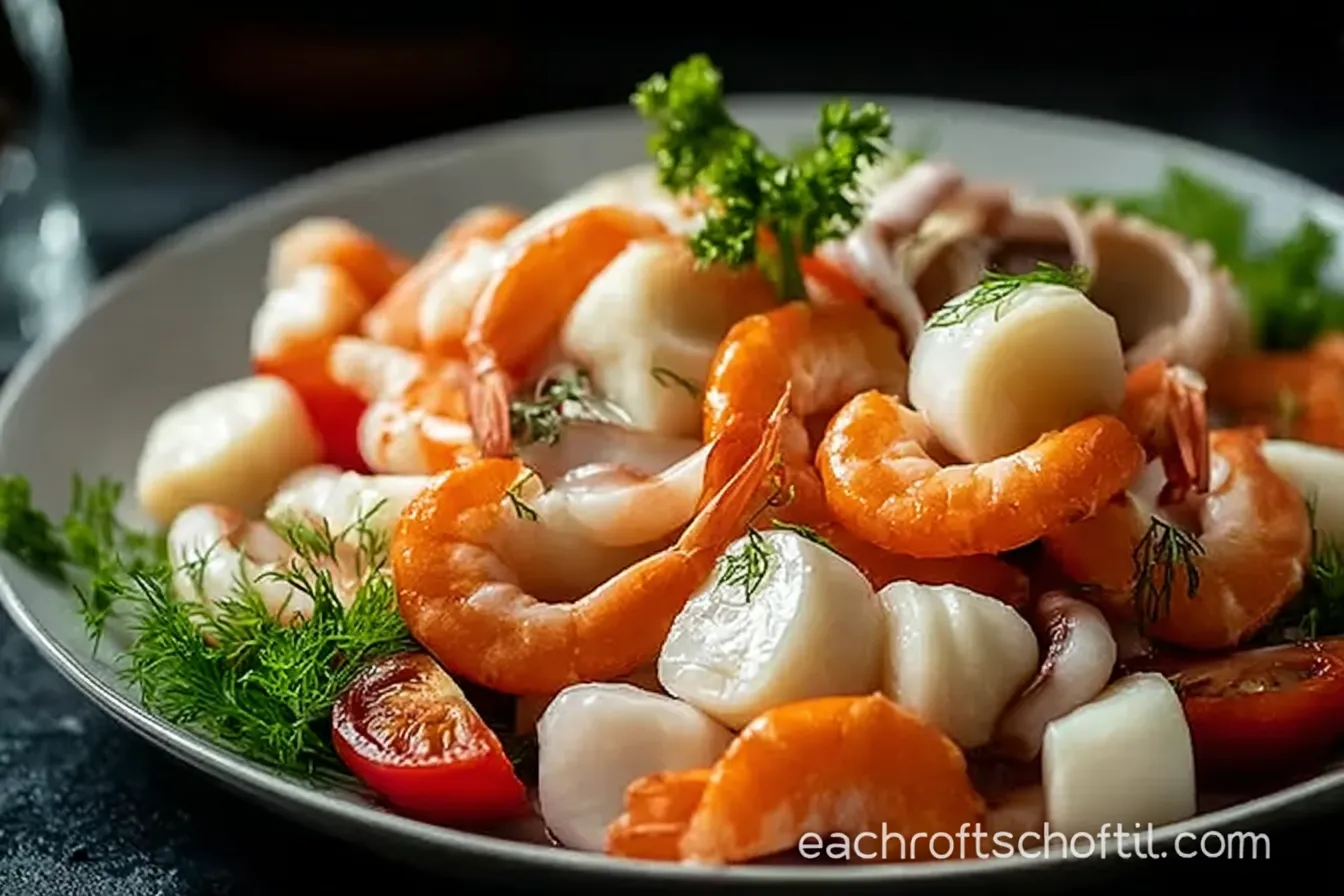 Refreshing Mixed Seafood Salad 
