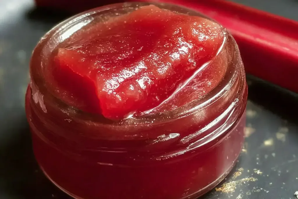 Rhubarb Butter Spread on Toast