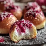 Delicious Rhubarb Cheesecake Bombs Ready to Enjoy