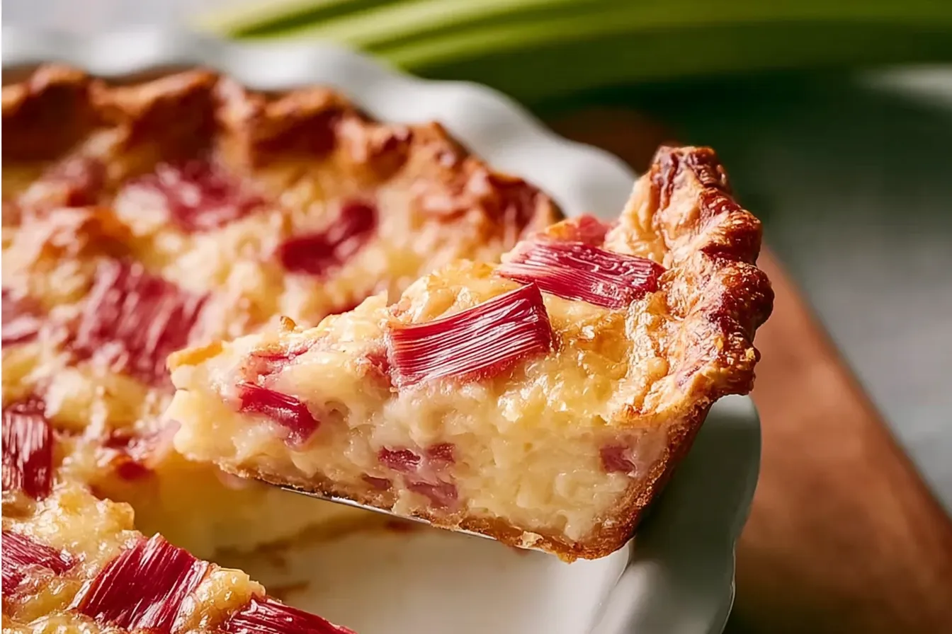 rhubarb custard pie