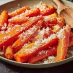 Roasted Parmesan-Garlic Carrots in a Bowl