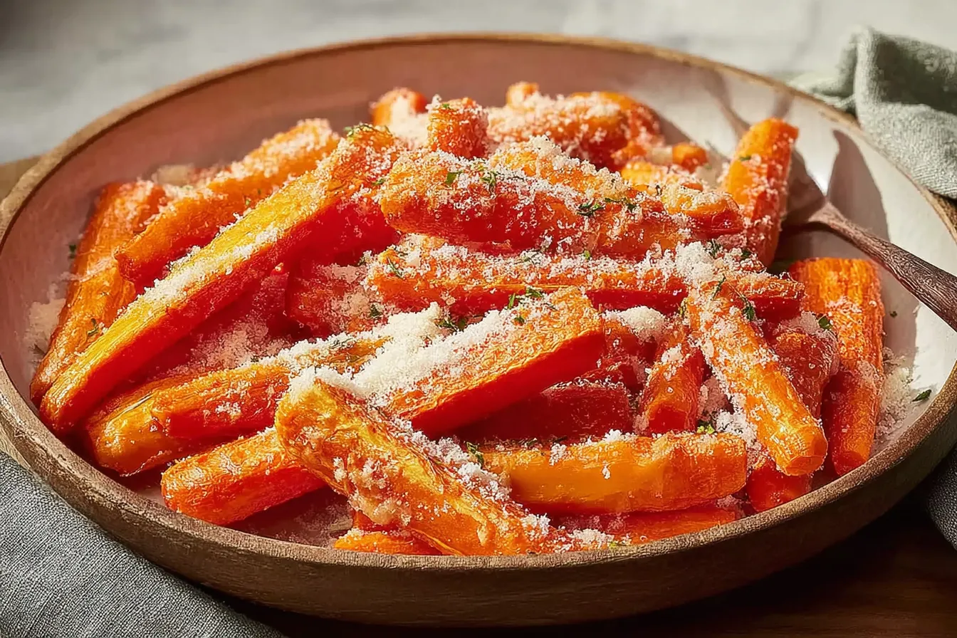 Roasted Parmesan-Garlic Carrots
