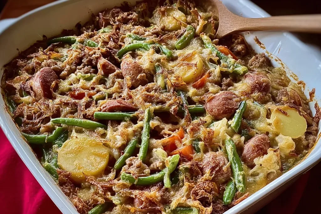 Sausage Green Bean Potato Casserole – Comfort Food Delight