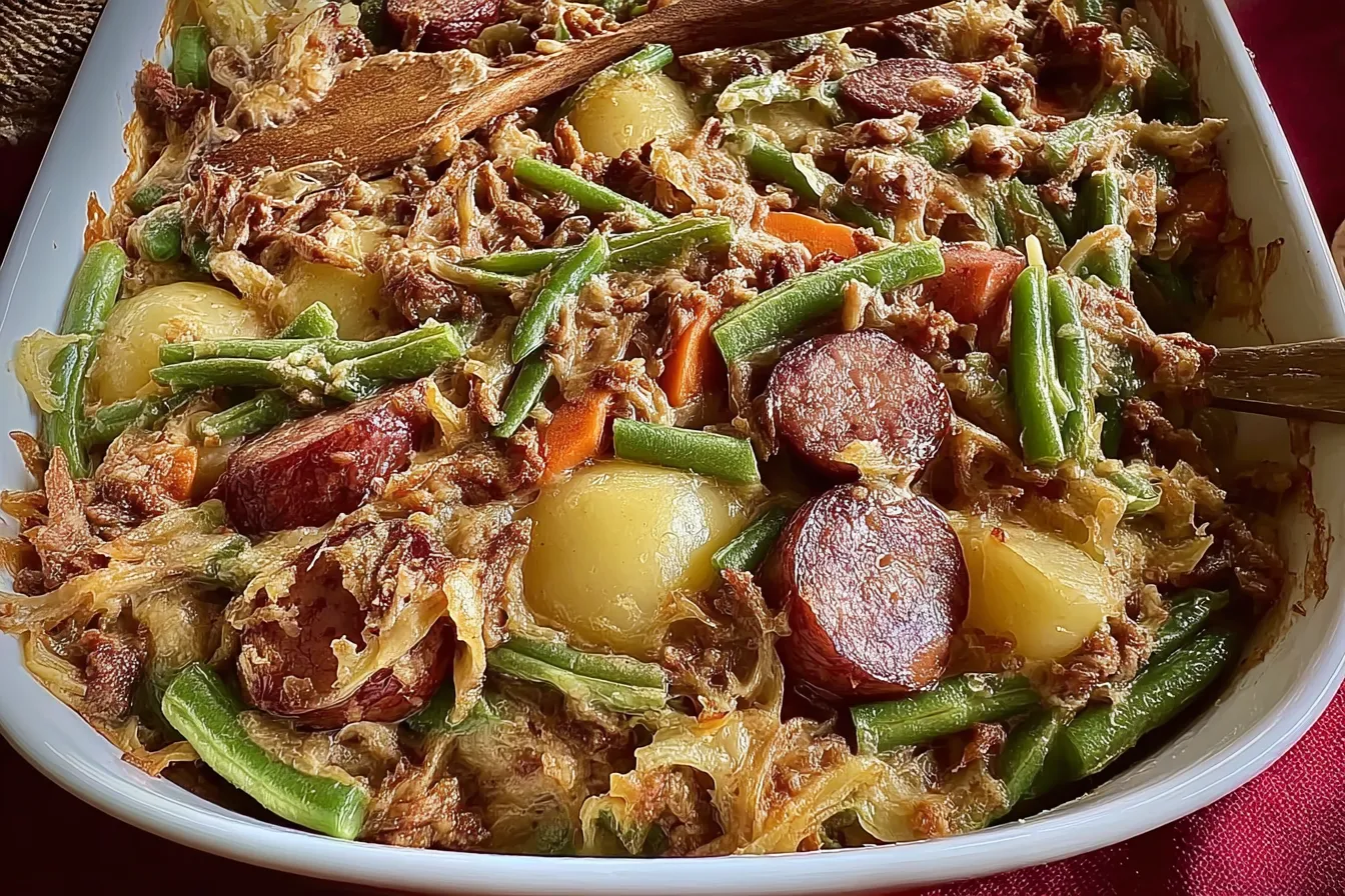 Sausage Green Bean Potato Casserole