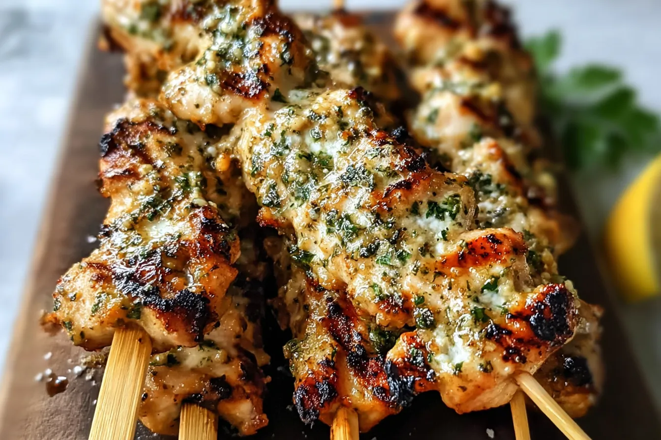 Savory Garlic Parmesan Chicken Skewers for Effortless Summer Grilling 4 Savory Garlic Parmesan Chicken Skewers for Effortless Summer Grilling