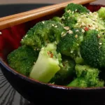 Colorful Sesame Broccoli Salad in a Bowl