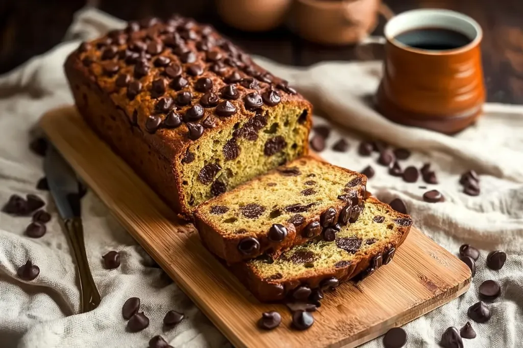 Soft & Delicious Easy Chocolate Chip Zucchini Bread