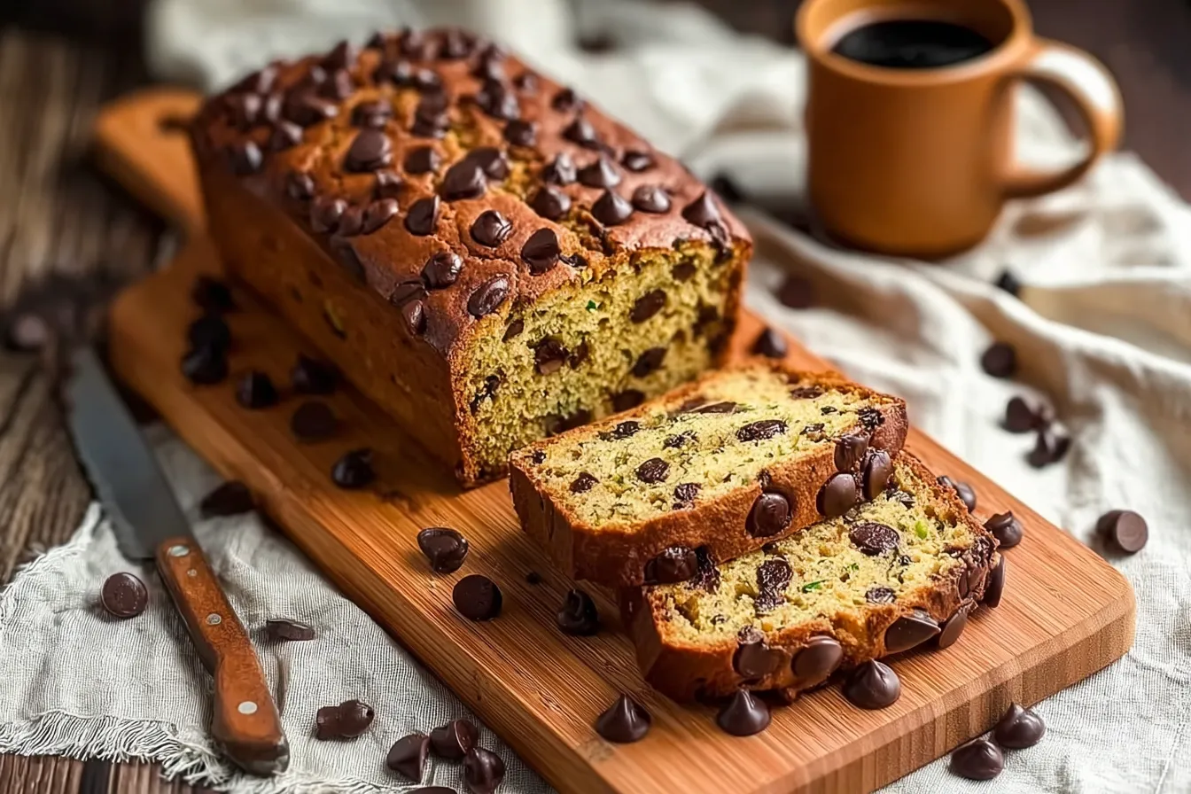 Soft & Delicious Easy Chocolate Chip Zucchini Bread Recipe - Love at First Bite! 5 Soft & Delicious Easy Chocolate Chip Zucchini Bread Recipe