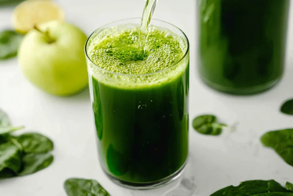 Fresh Spinach Juice for a Healthy Boost
