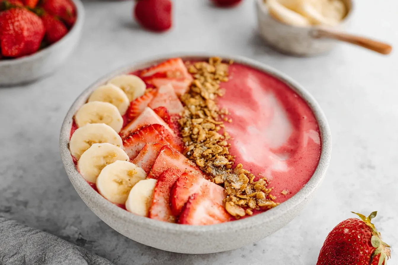 Strawberry Banana Smoothie Bowl