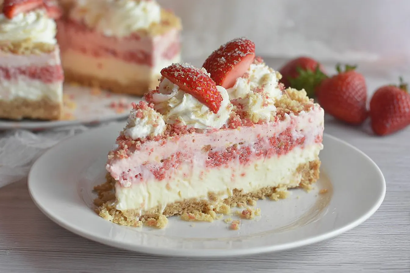 Strawberry Crunch Cheesecake Recipe