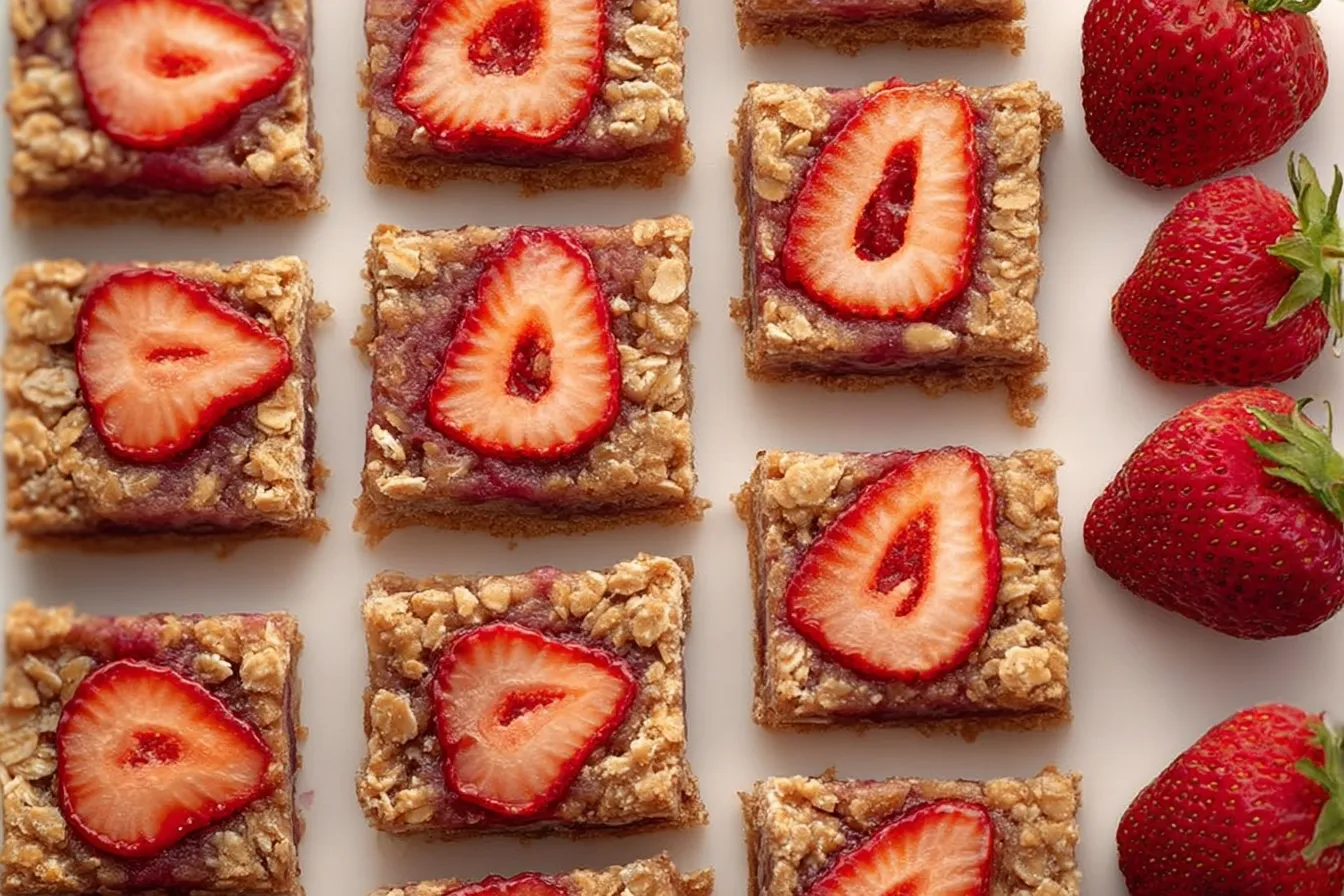 Strawberry Oatmeal Bars