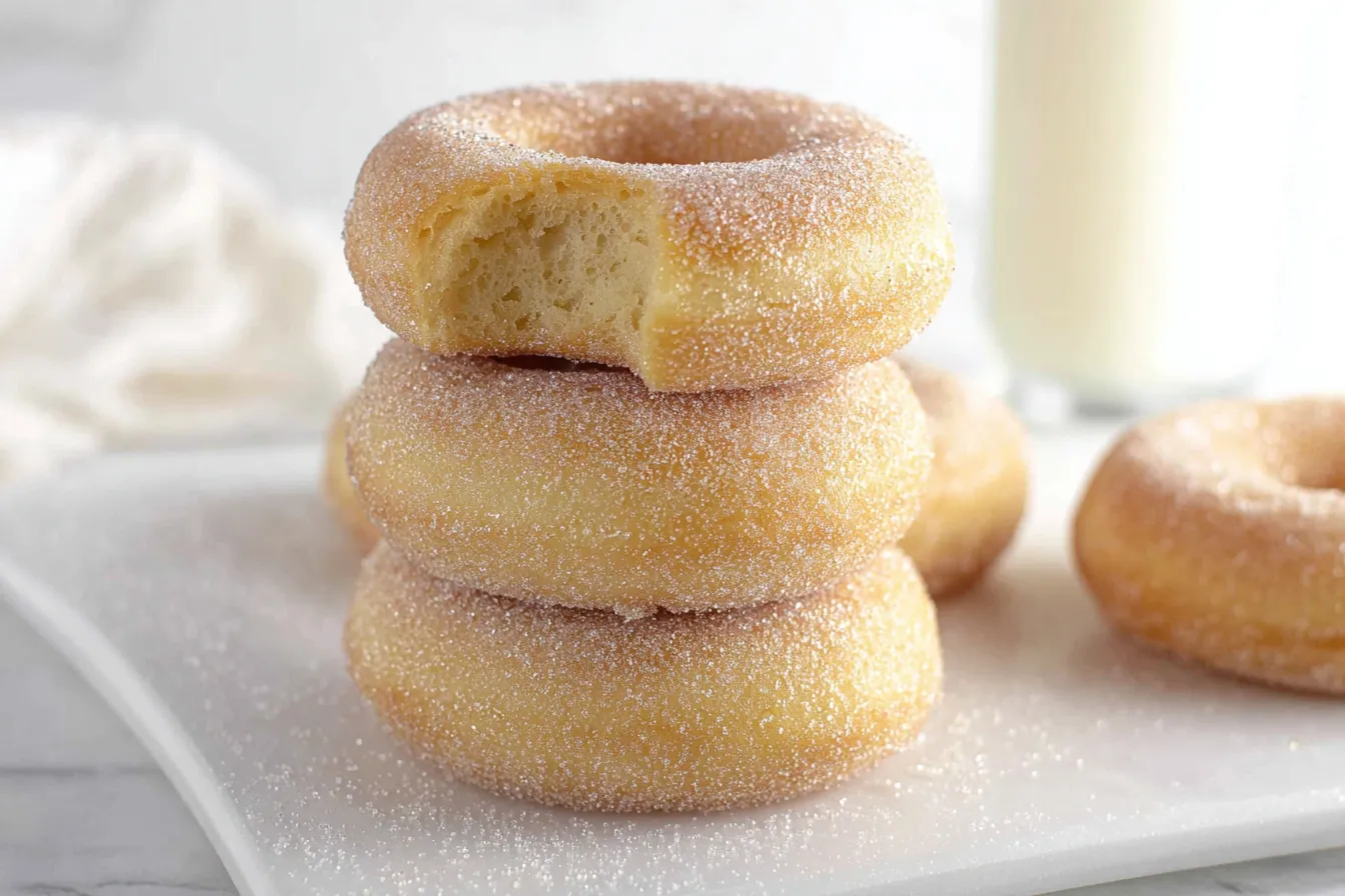 Sugar Coated Baked Donuts
