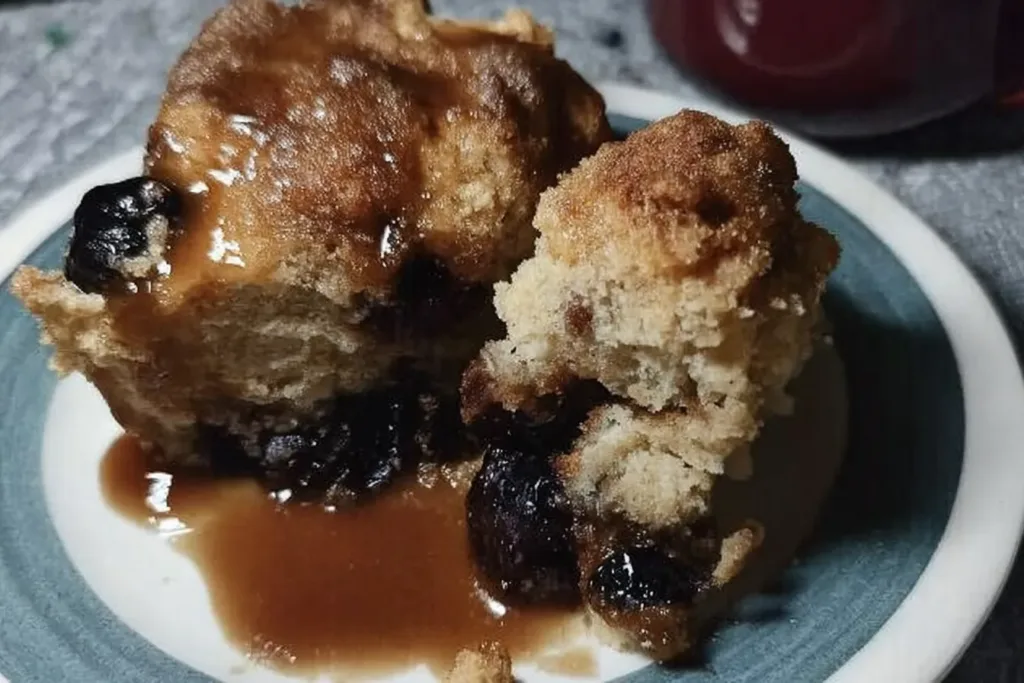 Sugar Free Blueberry Coffee Cake Slice