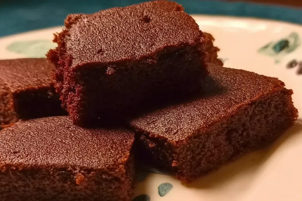 Sugar Free Brownies on a Plate