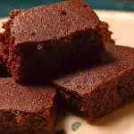 Sugar Free Brownies on a Plate