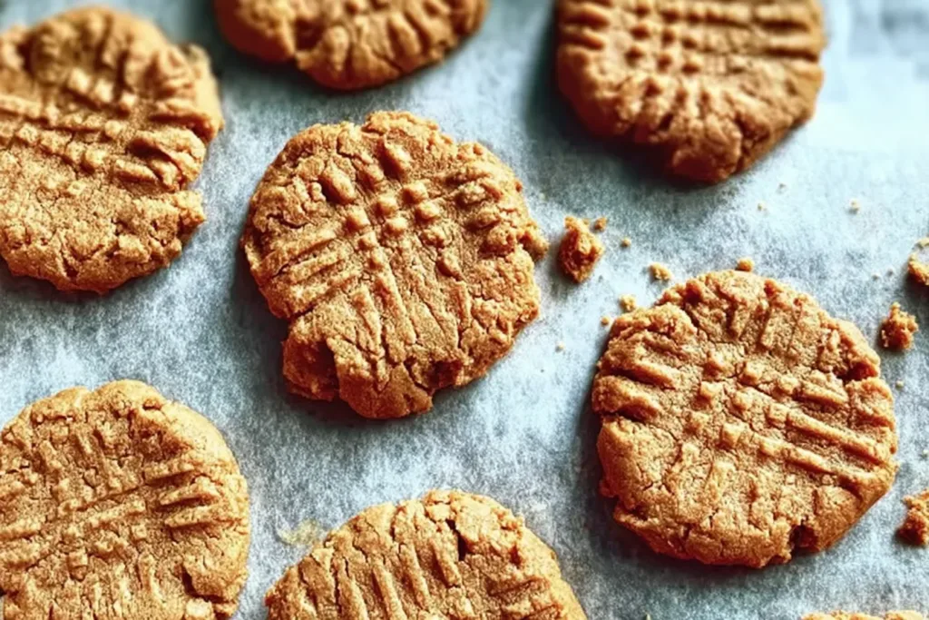 Delicious Sugar-Free Peanut Butter Cookies on a Plate