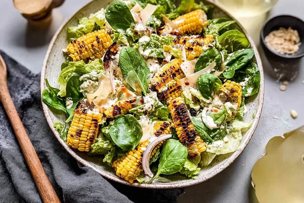 Summer Caesar Salad with Charred Sweet Corn - Vibrant & Fresh