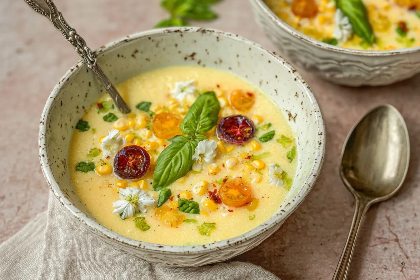 Summer Sweet Corn Gazpacho 