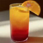 Bright and Colorful Sunrise Mocktail