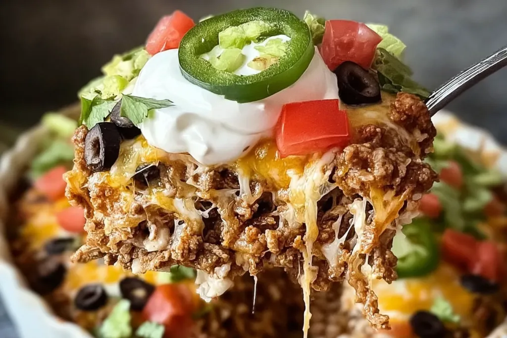 Taco Casserole Delight - A Family Favorite Dish