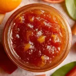 Homemade Traditional Rhubarb Jam with Orange Juice