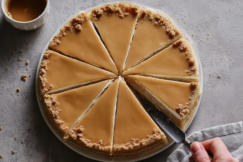 Vanilla & Speculoos Crêpe Cake with Layered Spiced Cream